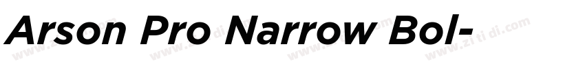 Arson Pro Narrow Bol字体转换 Arson Pro Narrow Bol字体转换